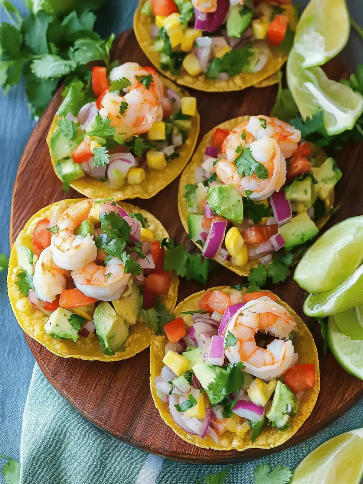 Shrimp Ceviche Tostadas