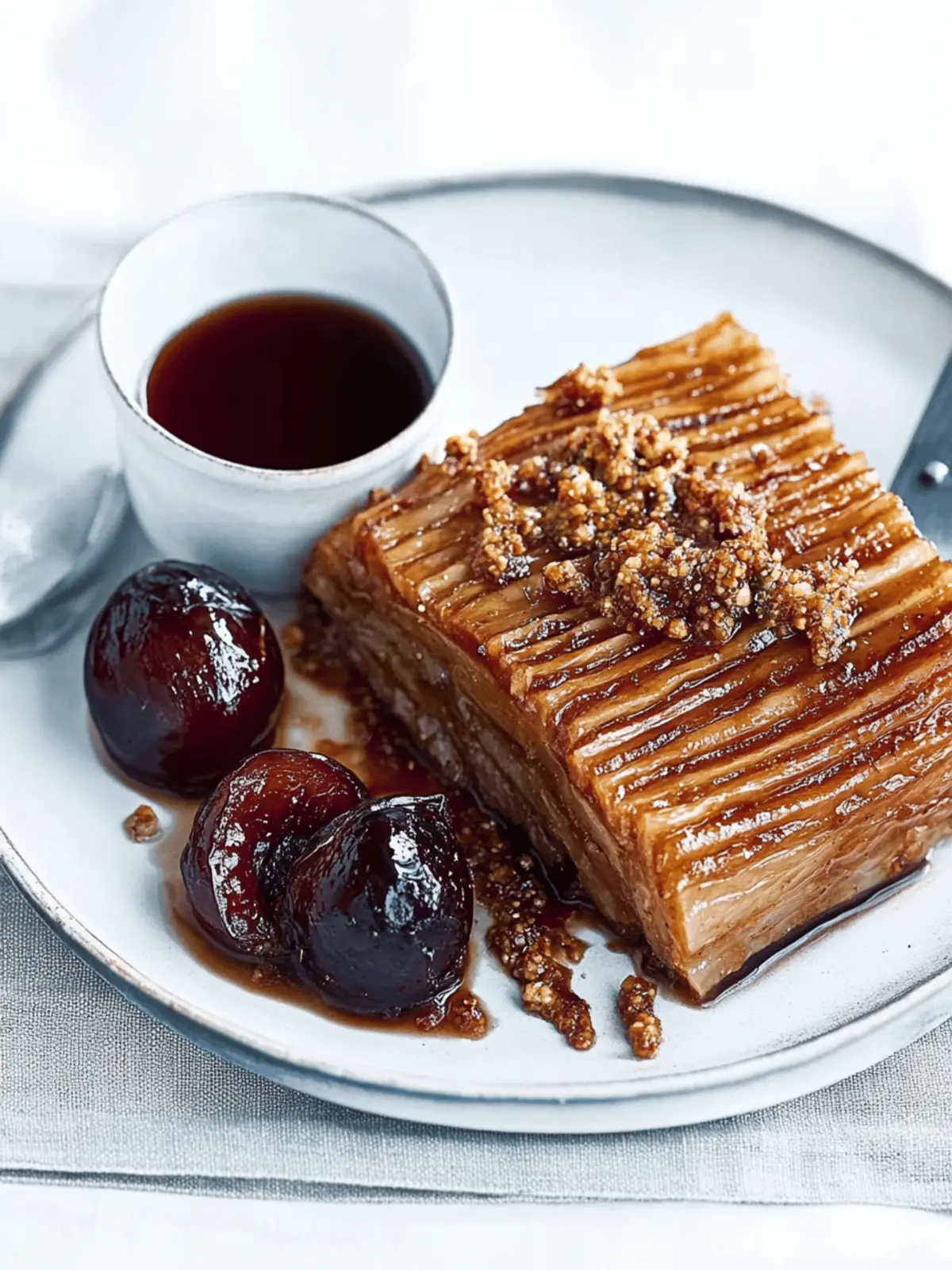 Crispy Pork Belly With Spiced Plum Sauce