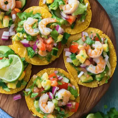 Shrimp Ceviche Tostadas