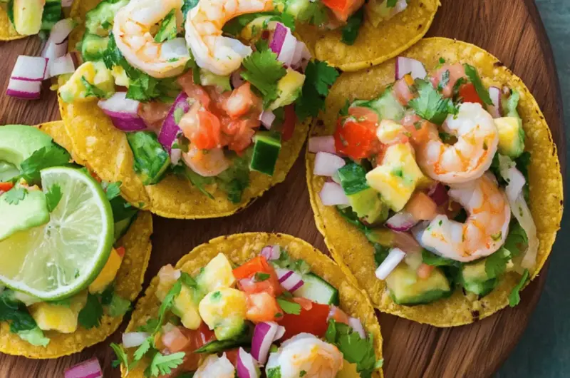 Shrimp Ceviche Tostadas