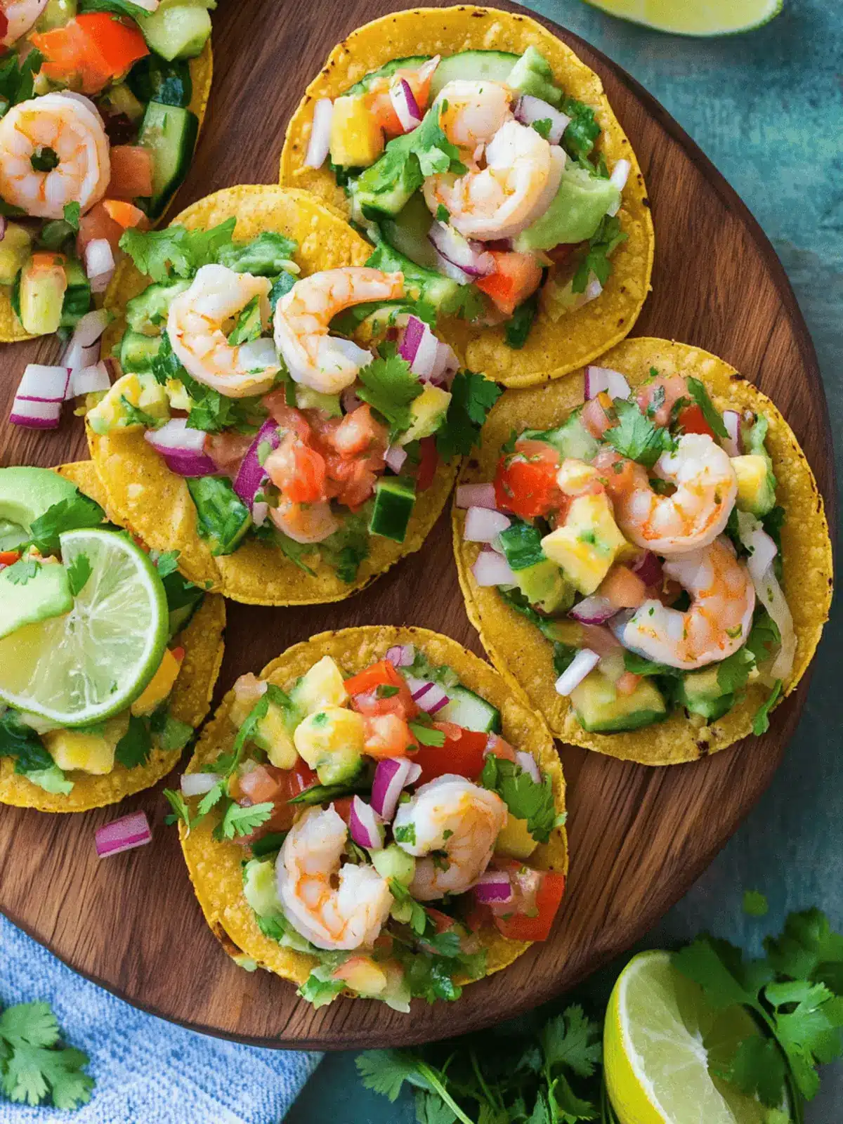 Shrimp Ceviche Tostadas
