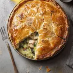 Chicken, Leek and Mushroom Pie