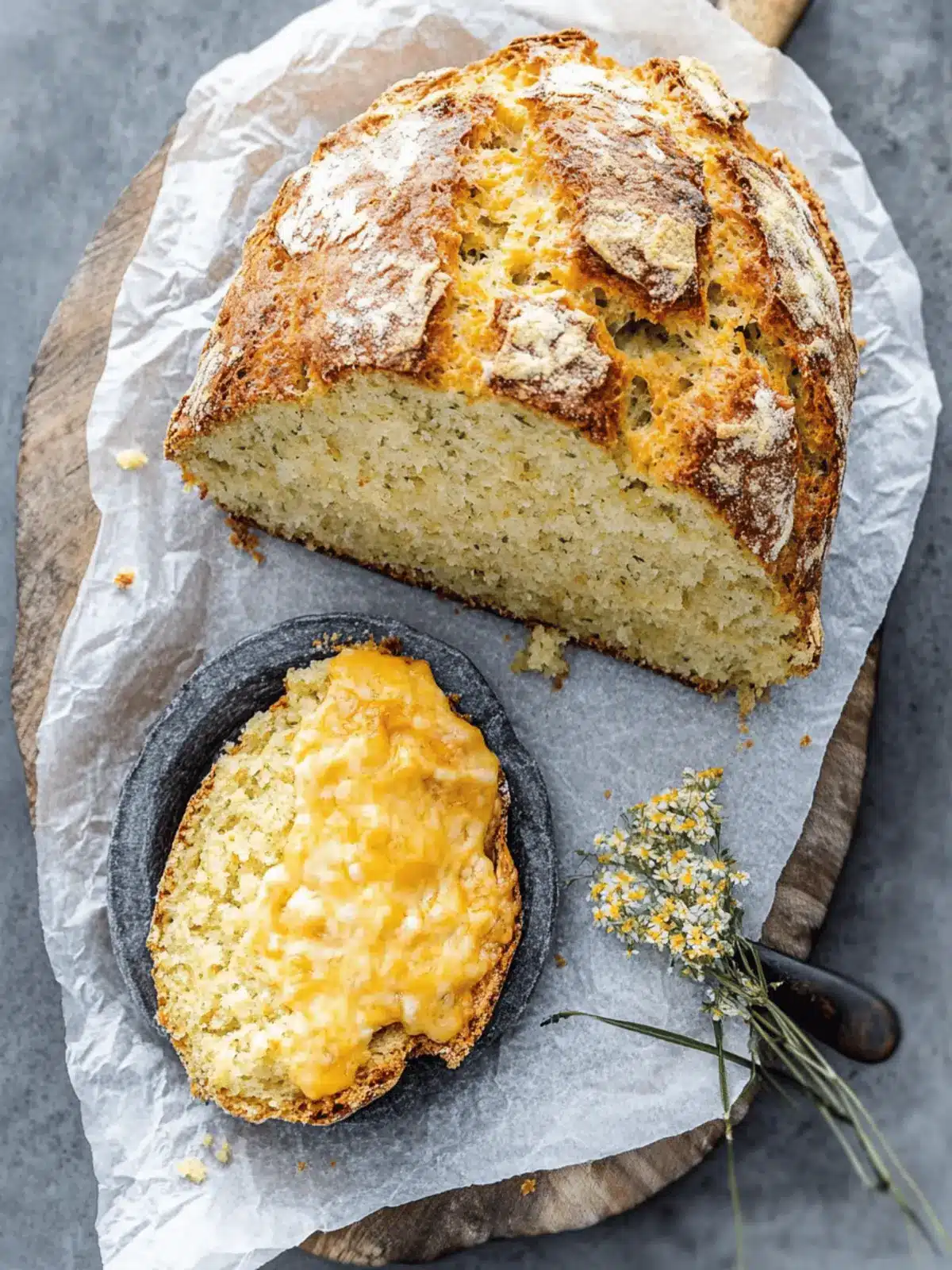 Cheesy Irish Soda Bread – Quick, Fluffy, and Full of Flavor