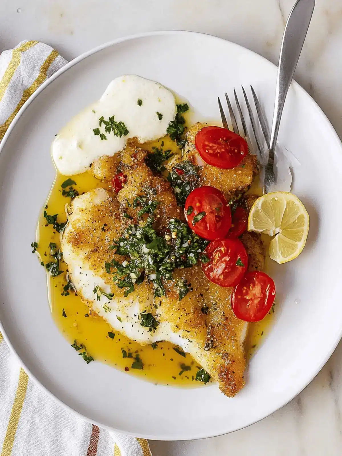 Lemon Pepper Sole with Citrus Herb Sauce in Just 20 Minutes