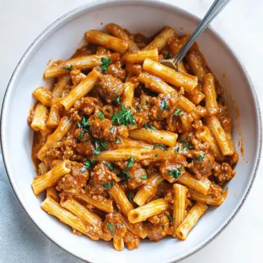One Pot Spicy Sausage Pasta