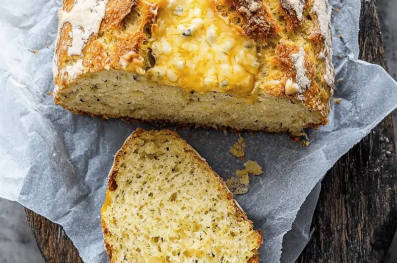 Cheesy Irish soda bread