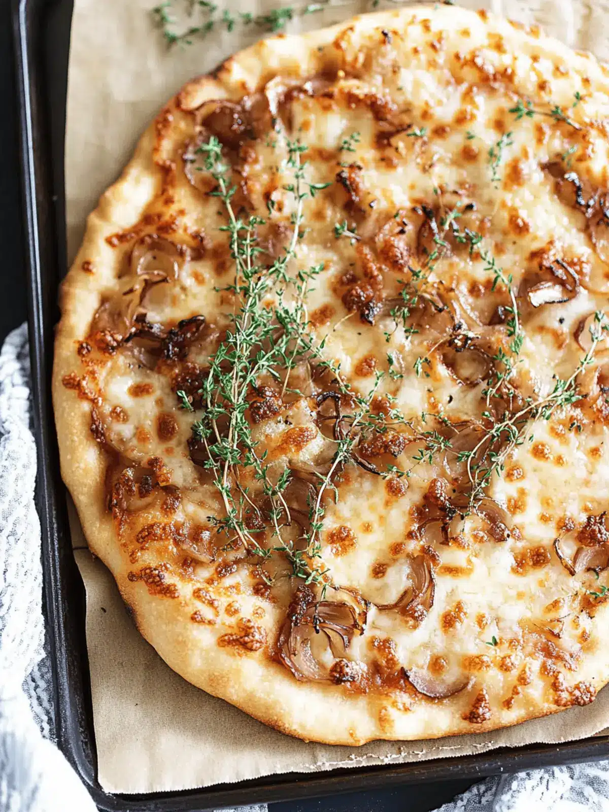 French Onion & Gruyère Pizza
