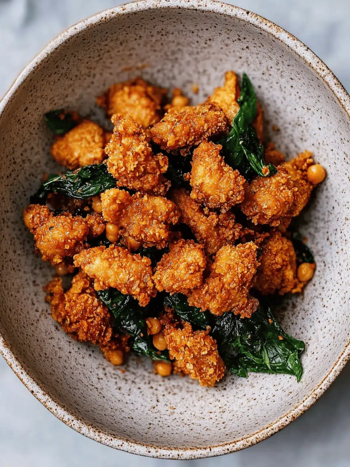 Crispy Vegan Taiwanese Popcorn Chickpea Chicken Nuggets