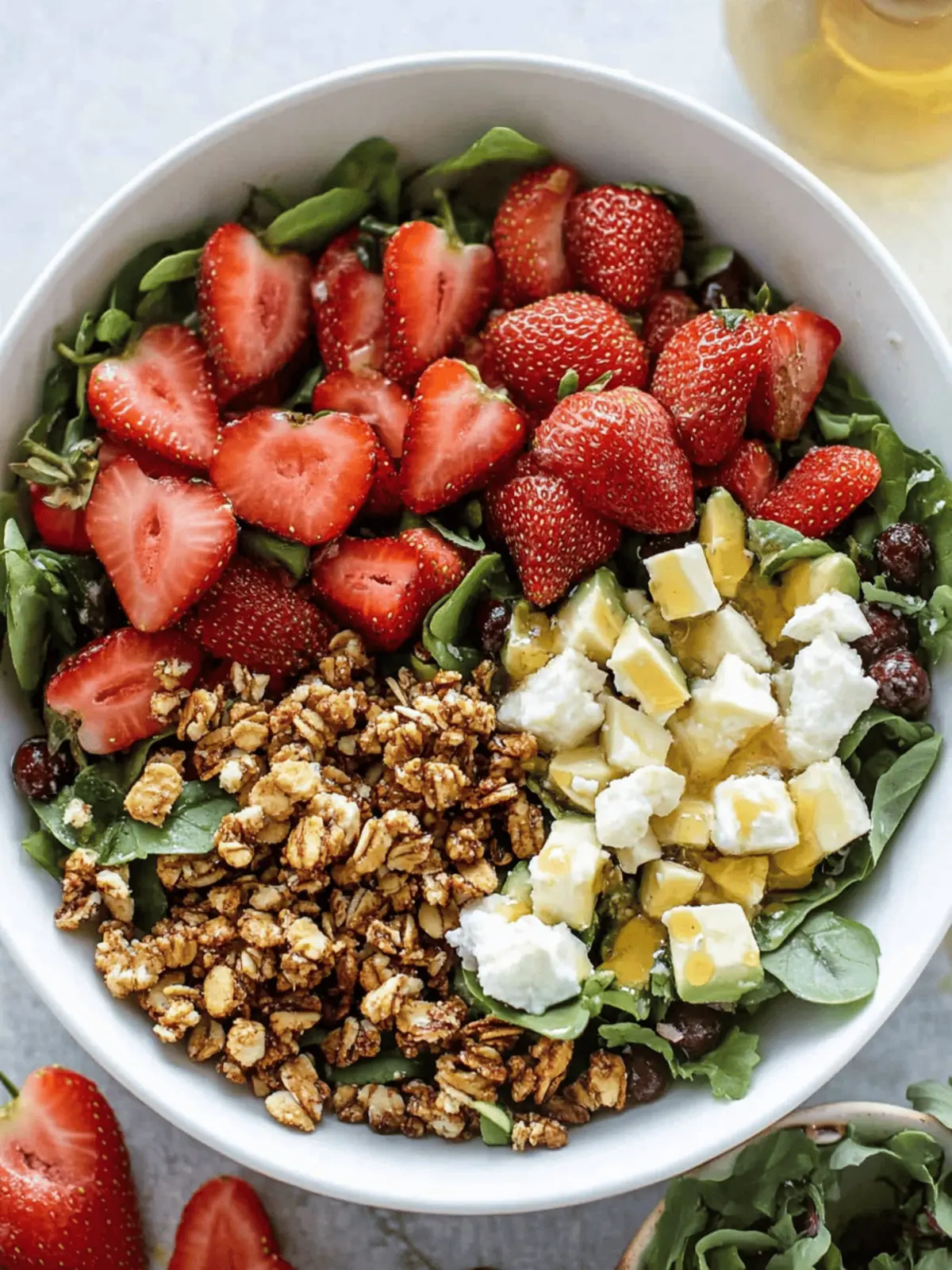 Strawberry Crunch Salad with Champagne Vinaigrette