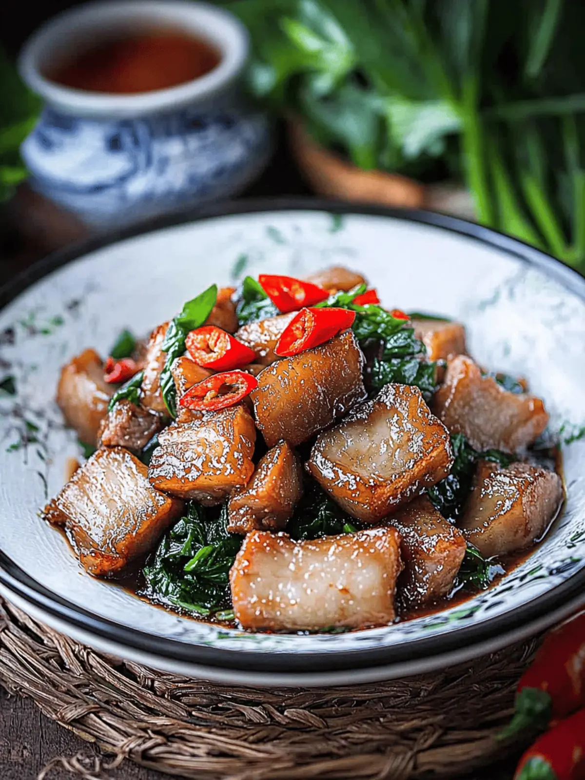 Thai Basil Pork Belly