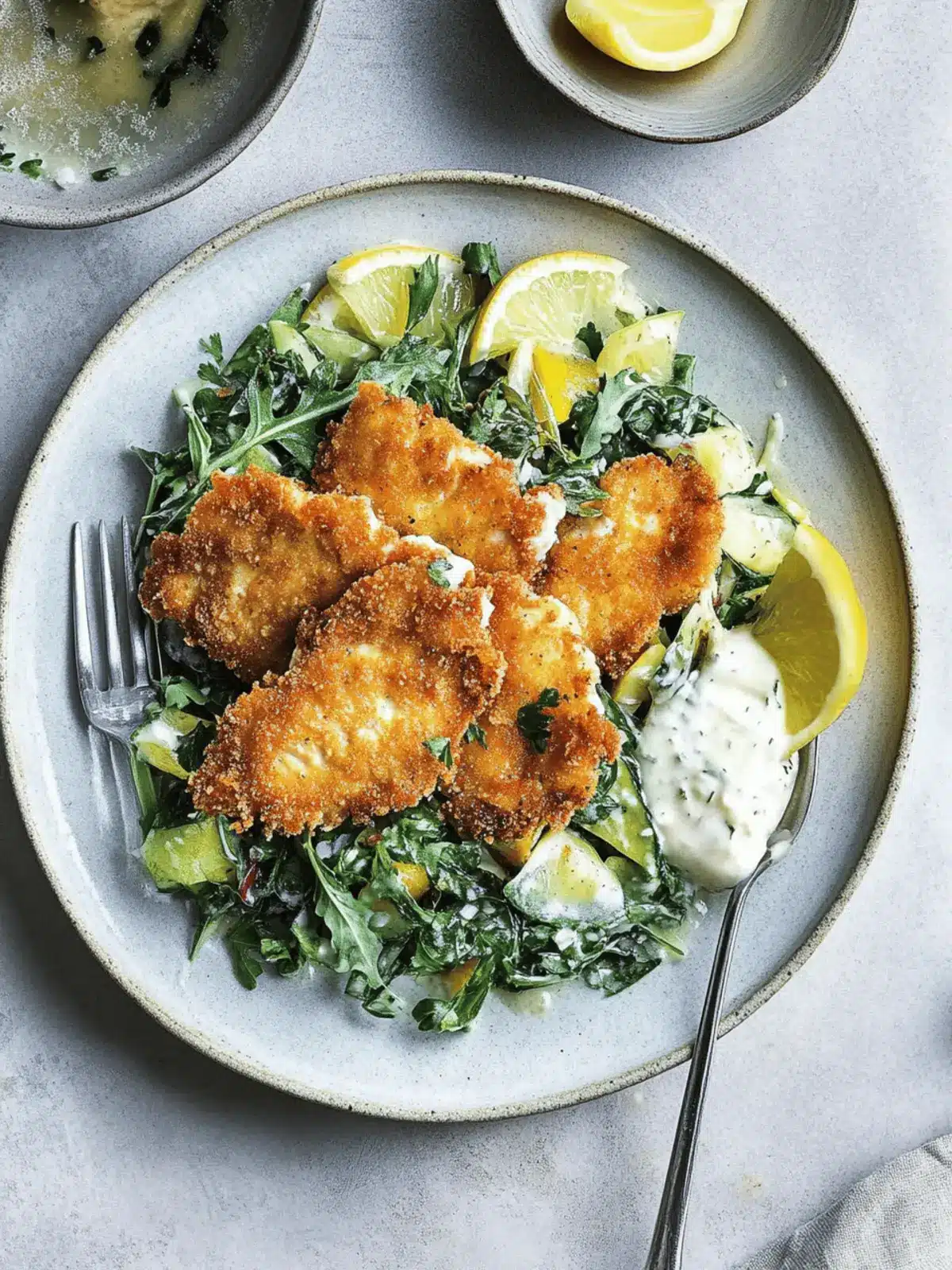 Crispy Chicken Schnitzel with Herb Salad for Easy Comfort Cooking