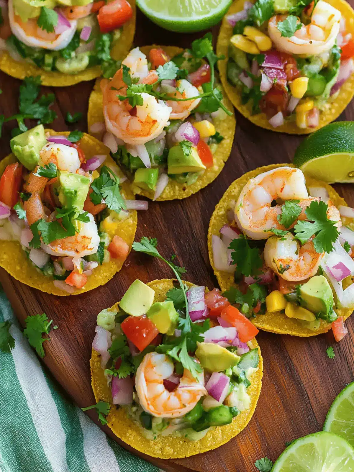 Shrimp Ceviche Tostadas