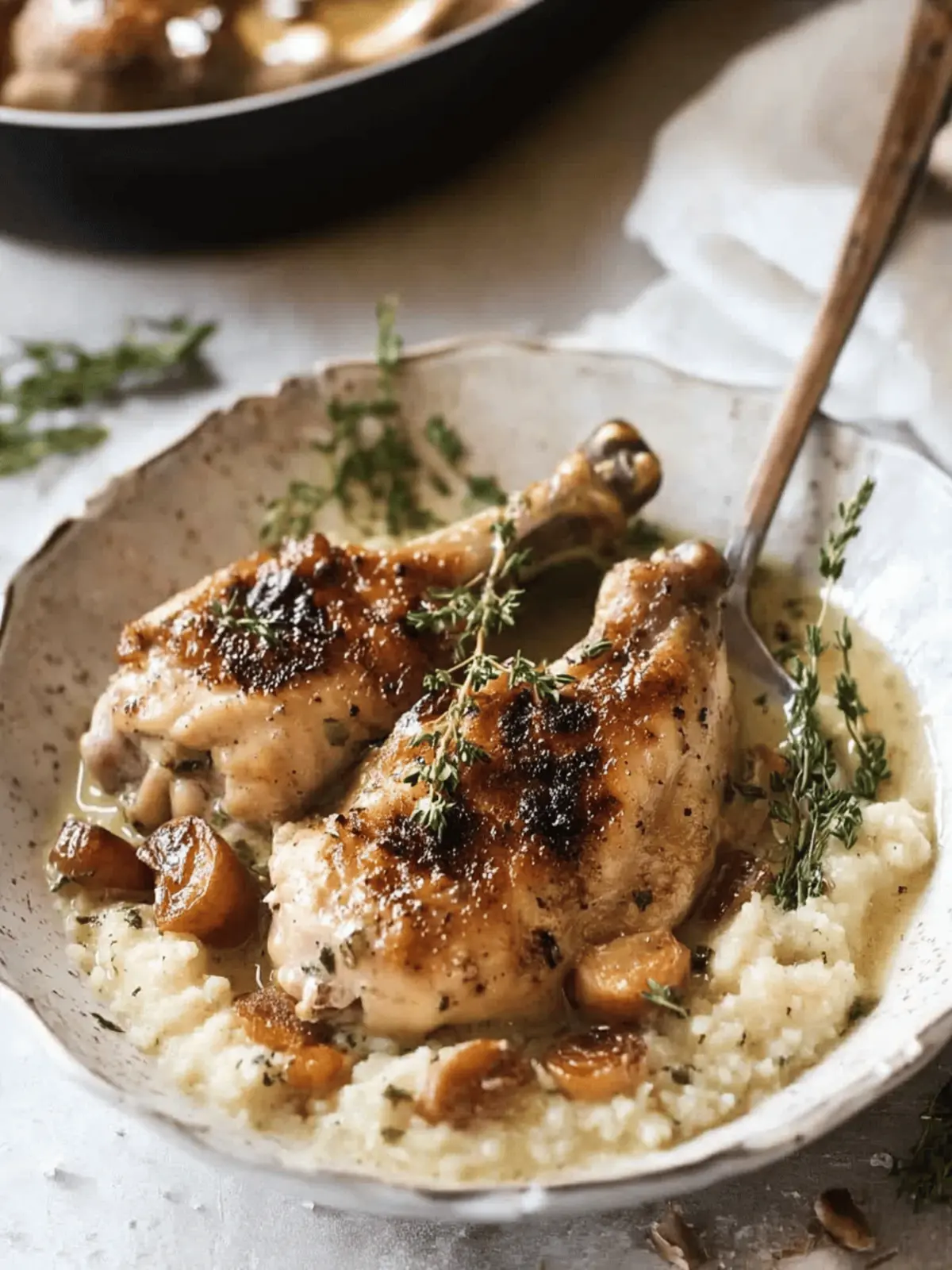 Chicken in White Wine Cream Sauce with Bacon Bliss