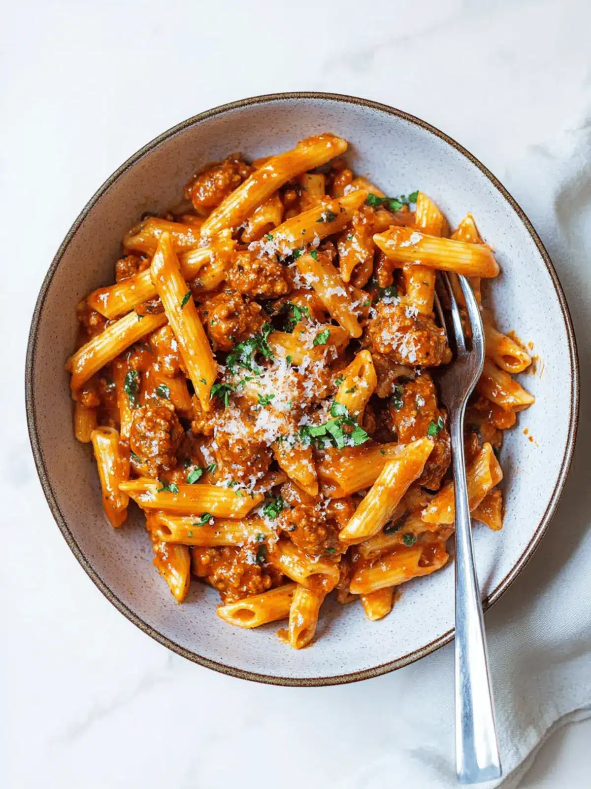 One Pot Spicy Sausage Pasta