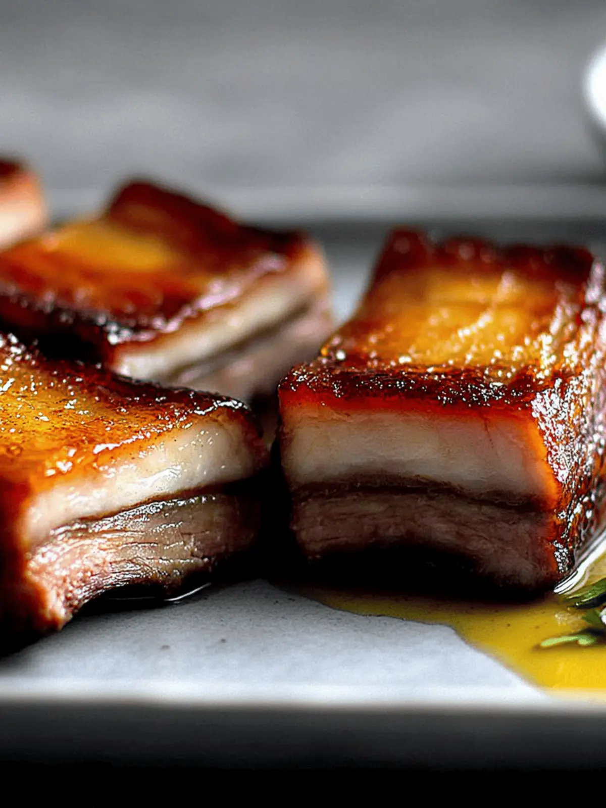 Crème Brûlée Pork Belly Confit: A Sweet & Savory Masterpiece