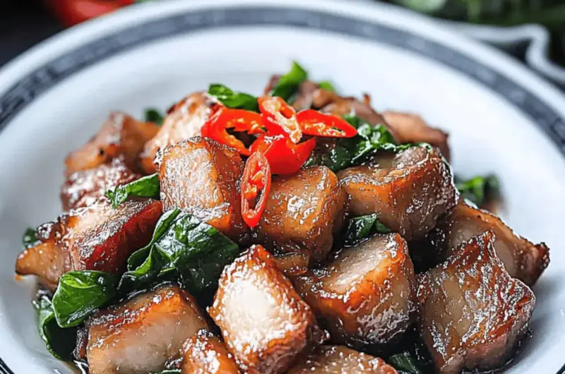 Thai Basil Pork Belly