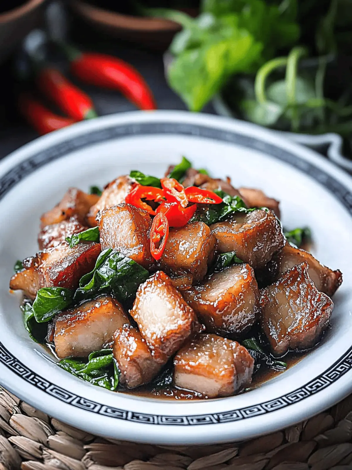 Thai Basil Pork Belly
