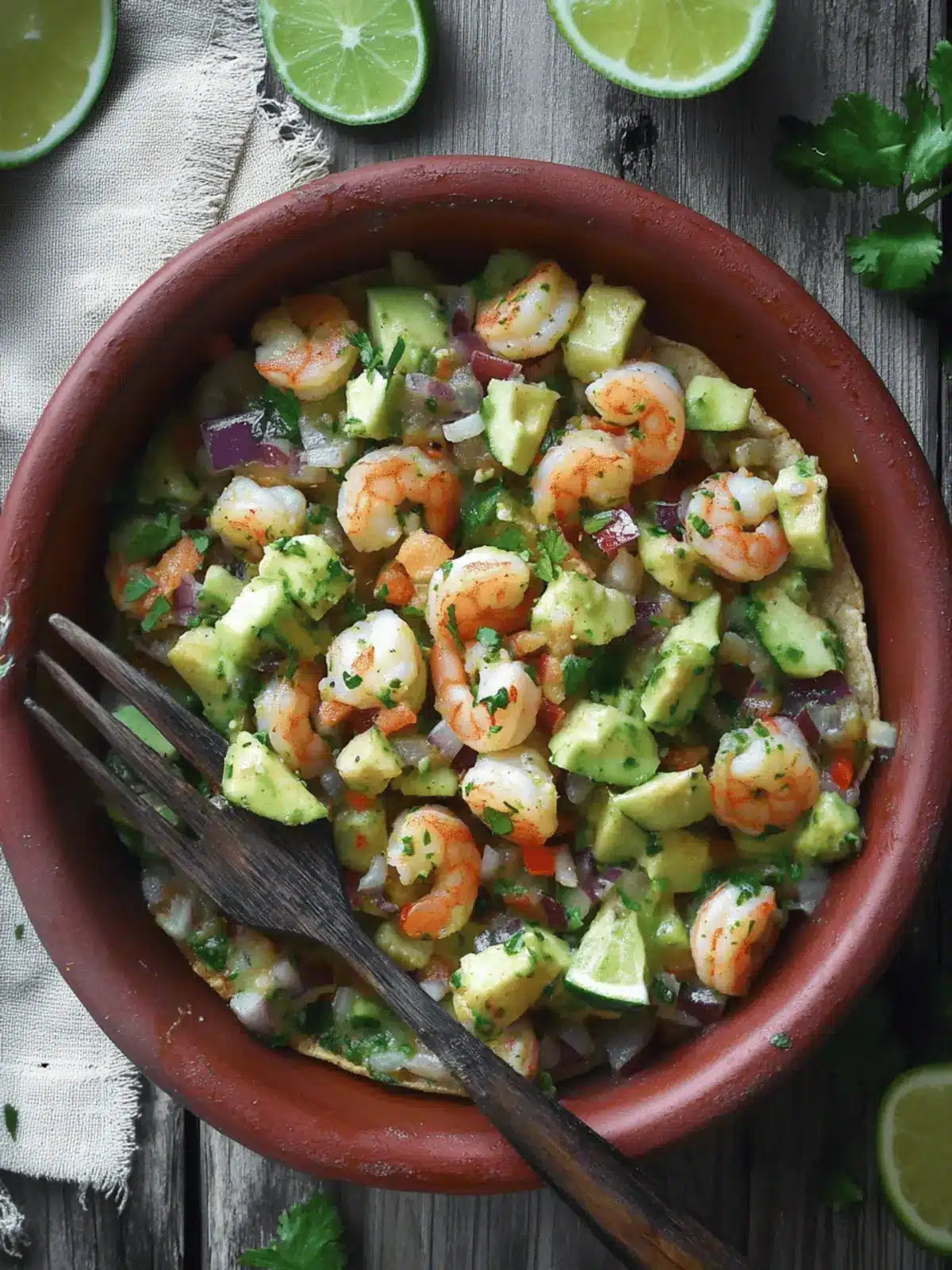 Shrimp Aguachile Tostada