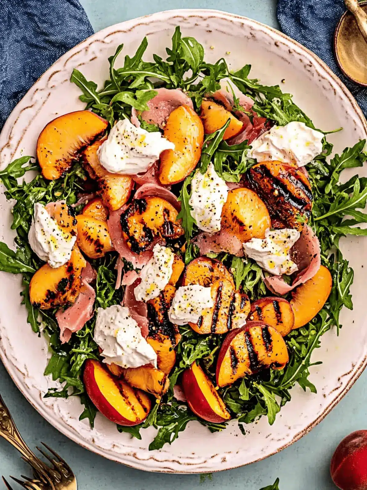Grilled Peach Salad