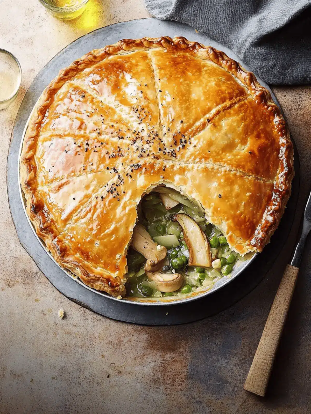 Hearty Chicken, Leek and Mushroom Pie for Cozy Nights