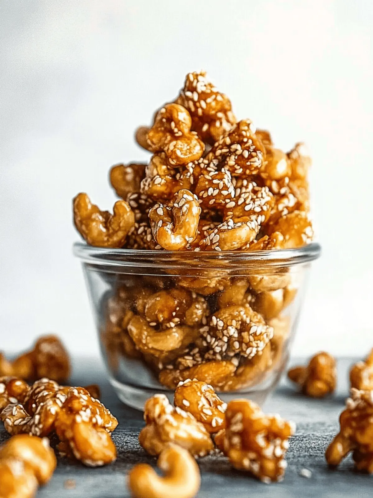 Sweet & Salty Sesame Honey Roasted Cashews You’ll Love