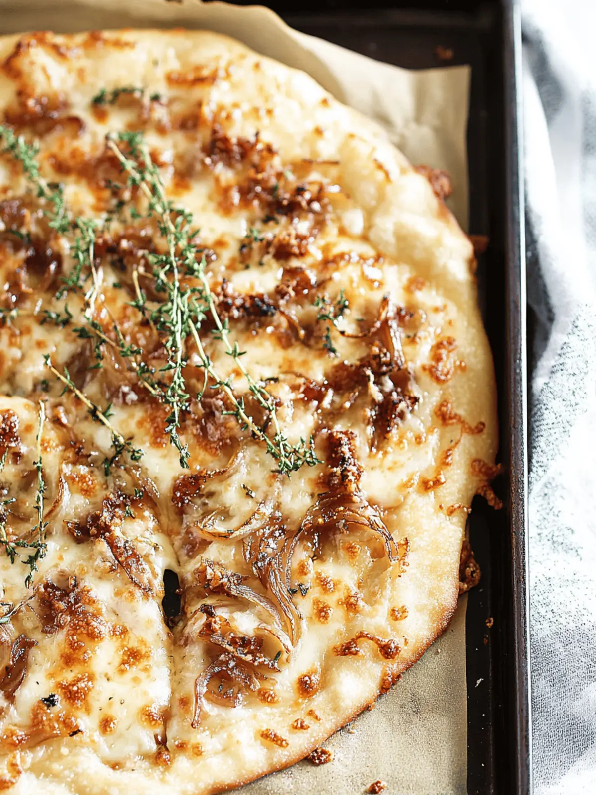 French Onion & Gruyère Pizza