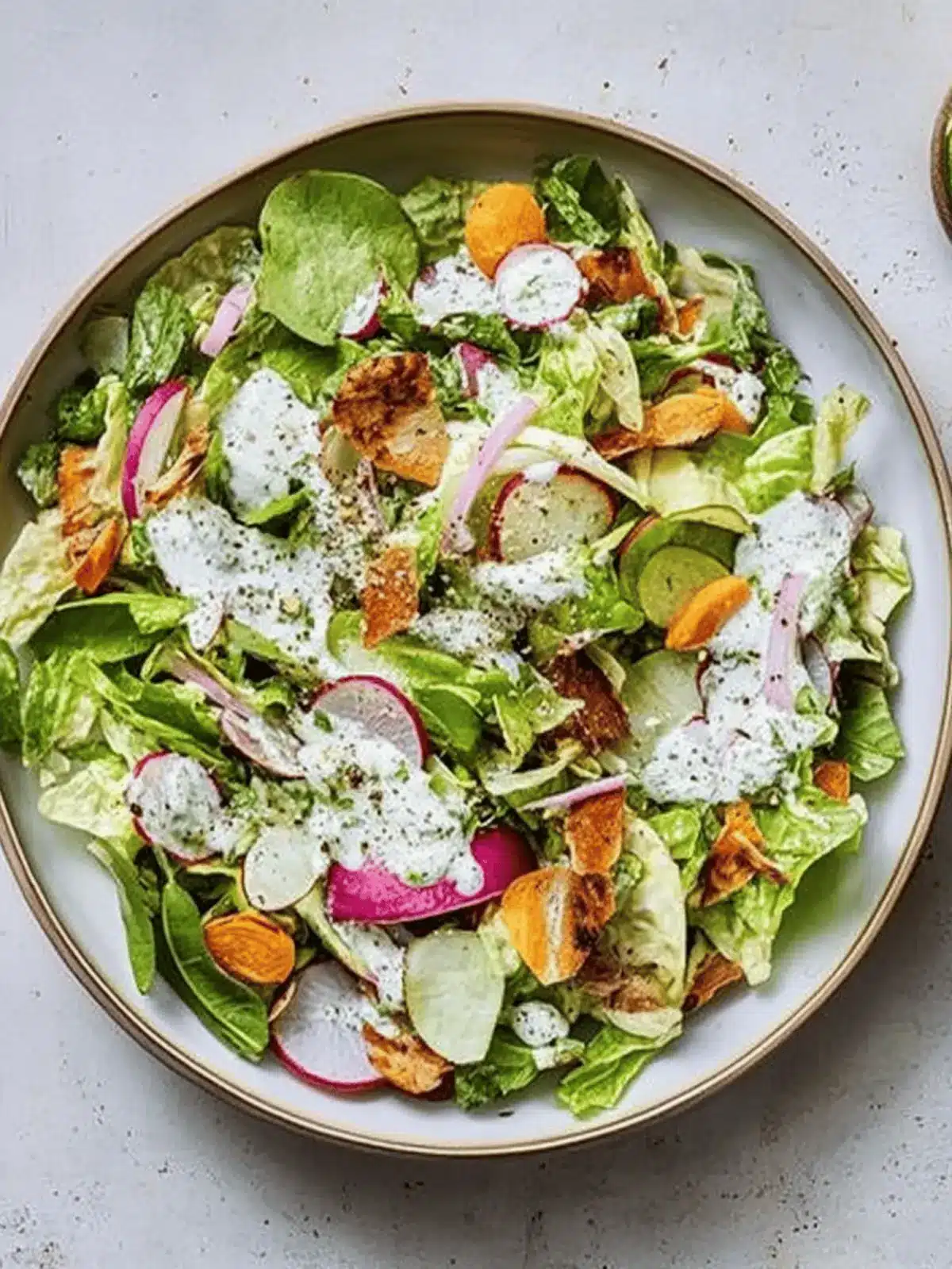 Summer Salad with Clean Eating Buttermilk Dressing