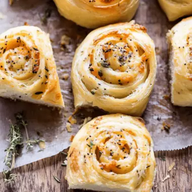 Herby Everything Cheddar Swirl Buns