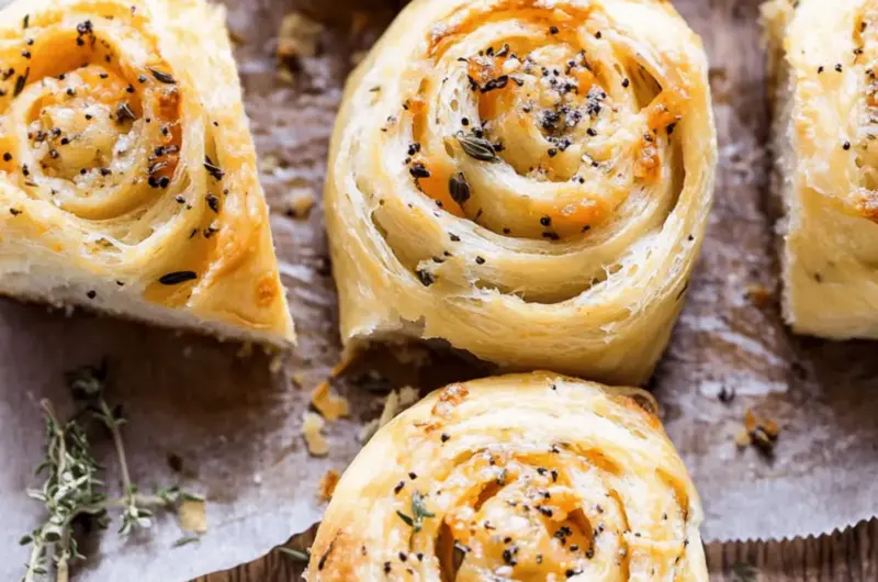 Herby Everything Cheddar Swirl Buns