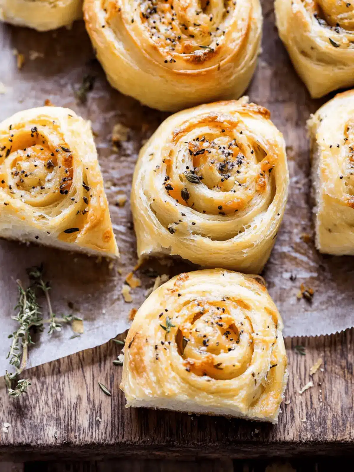 Herby Everything Cheddar Swirl Buns