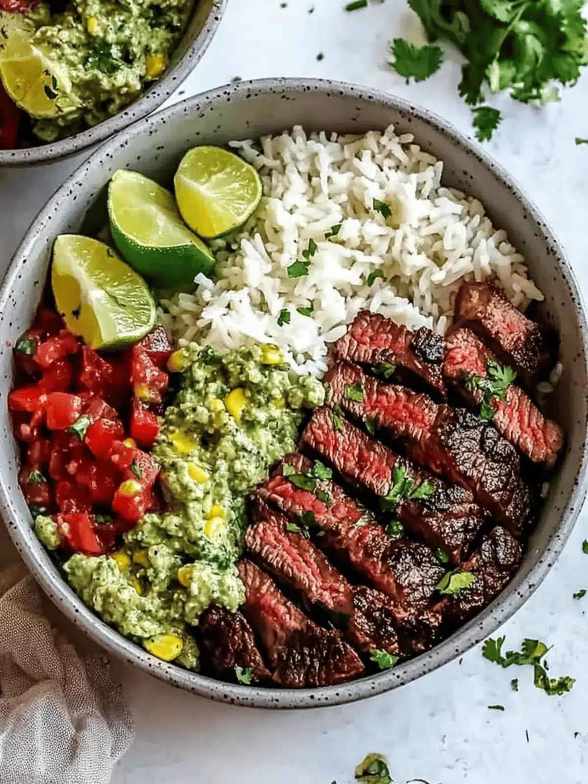 Cilantro Lime Steak Bowls