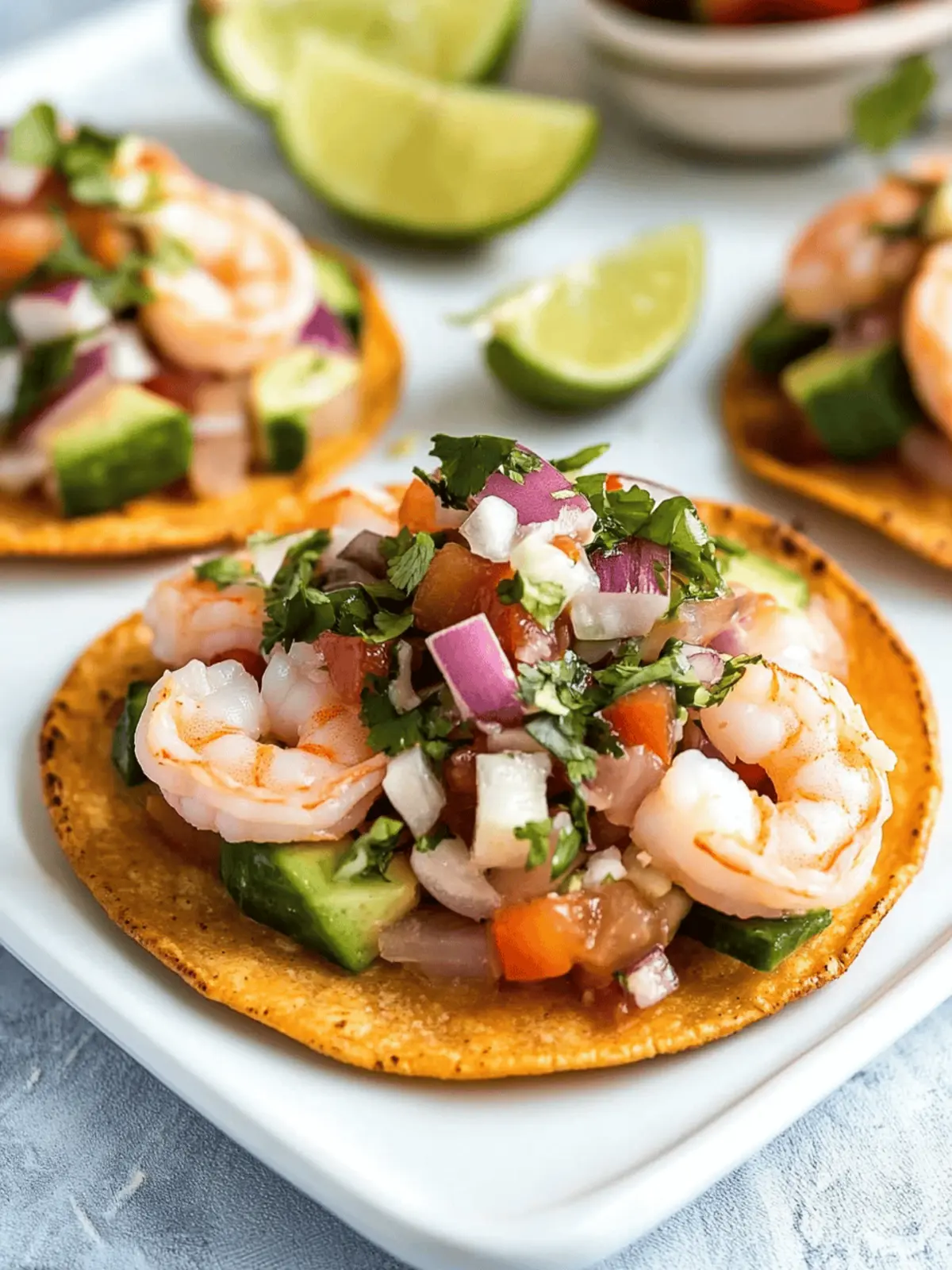 Shrimp Ceviche Tostadas