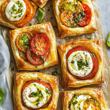 Tomato Tartlets with Puff Pastry