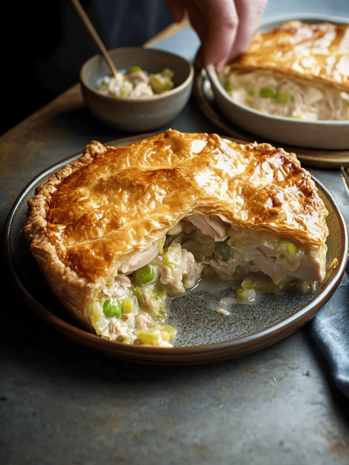 Tom Kerridge’s Roast Chicken & Leek Pie