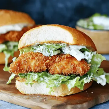 Crispy Chicken Caesar Sandwich