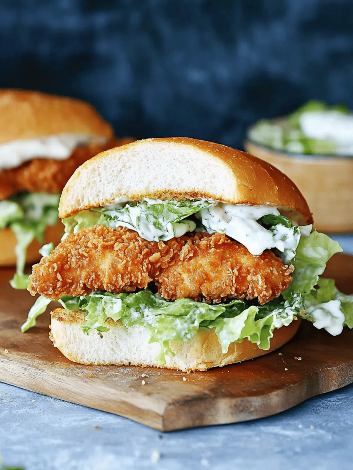Crispy Chicken Caesar Sandwich