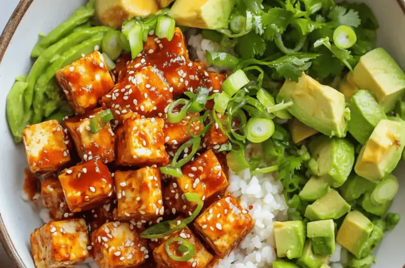 Chili Crunch Tofu Bowls