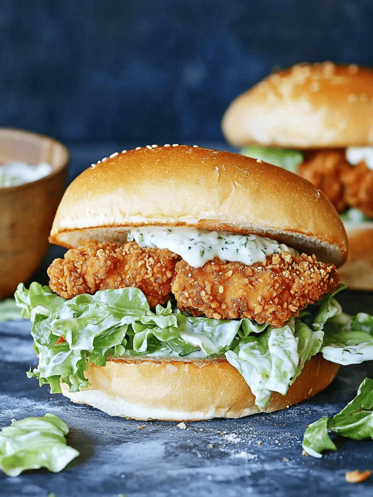 Crispy Chicken Caesar Sandwich