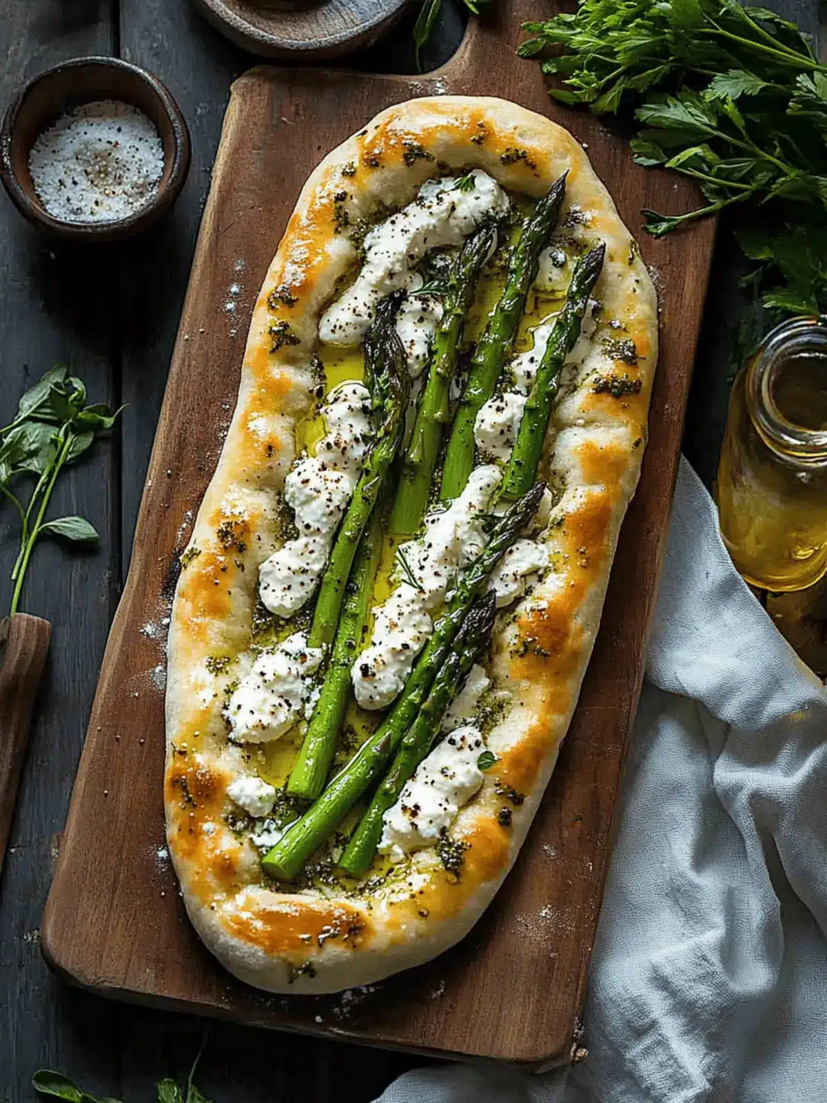 Asparagus and Ricotta Flatbread