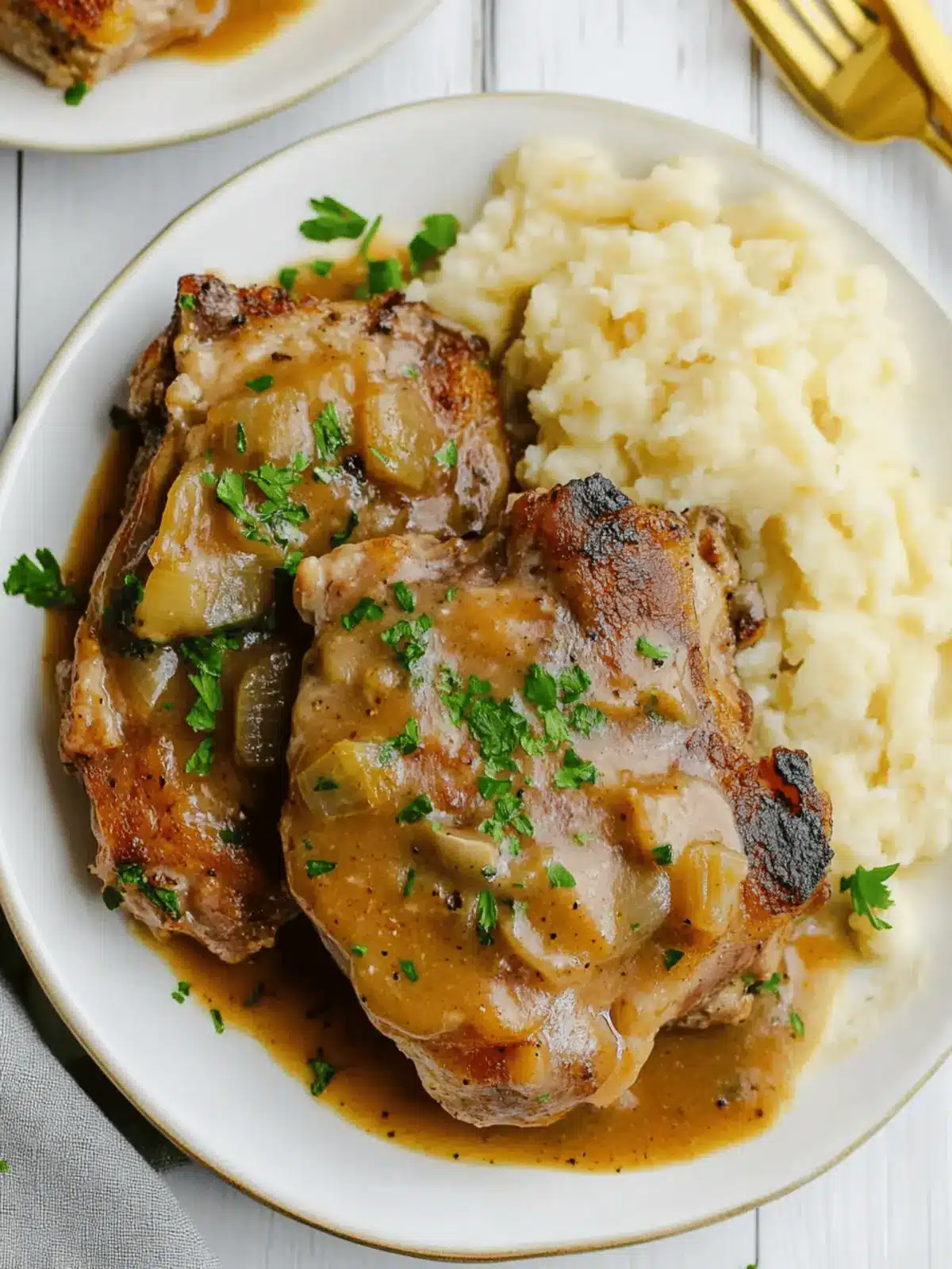 Crock Pot Smothered Pork Chops