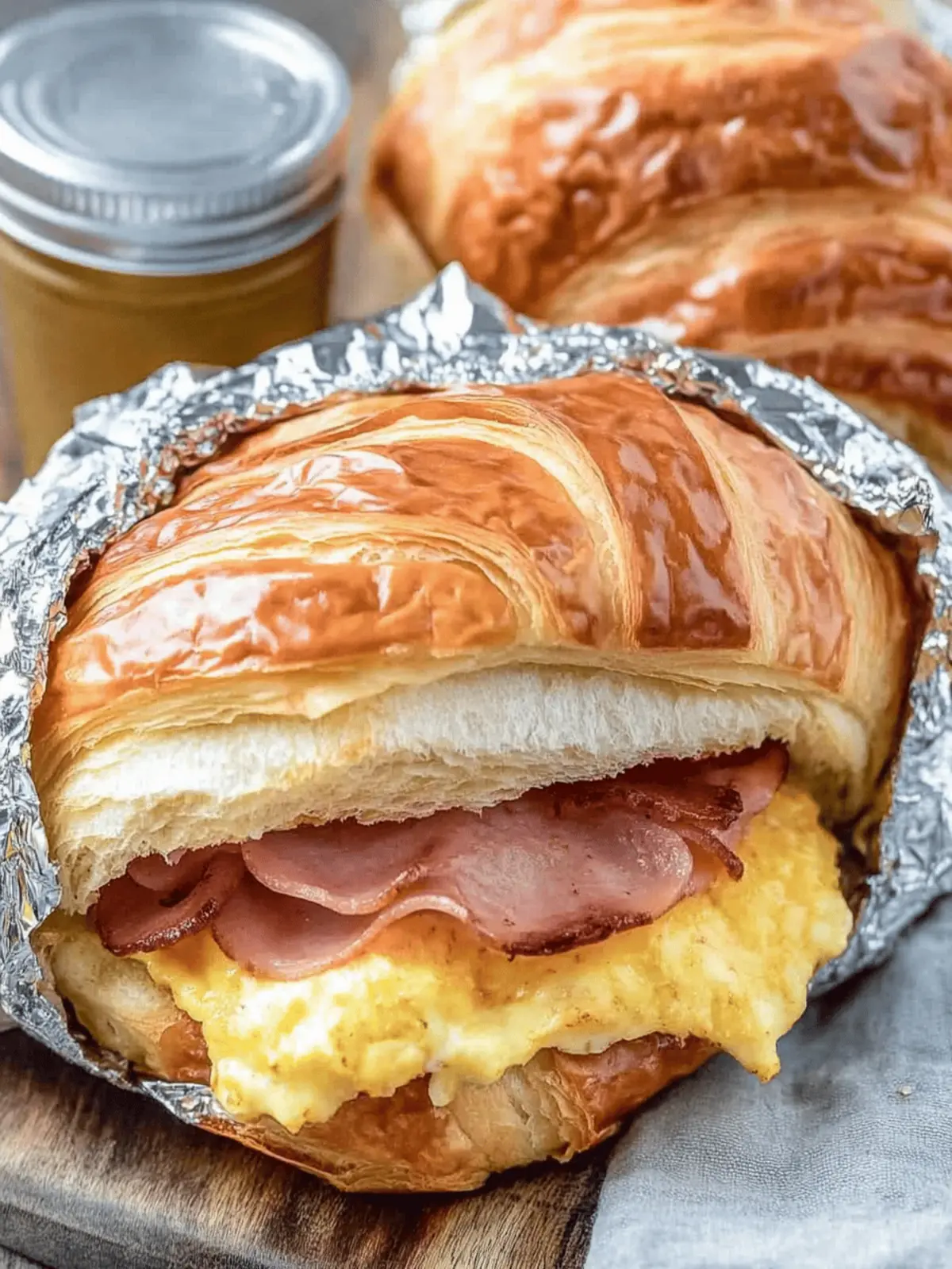 Easy Croissant Breakfast Sandwiches