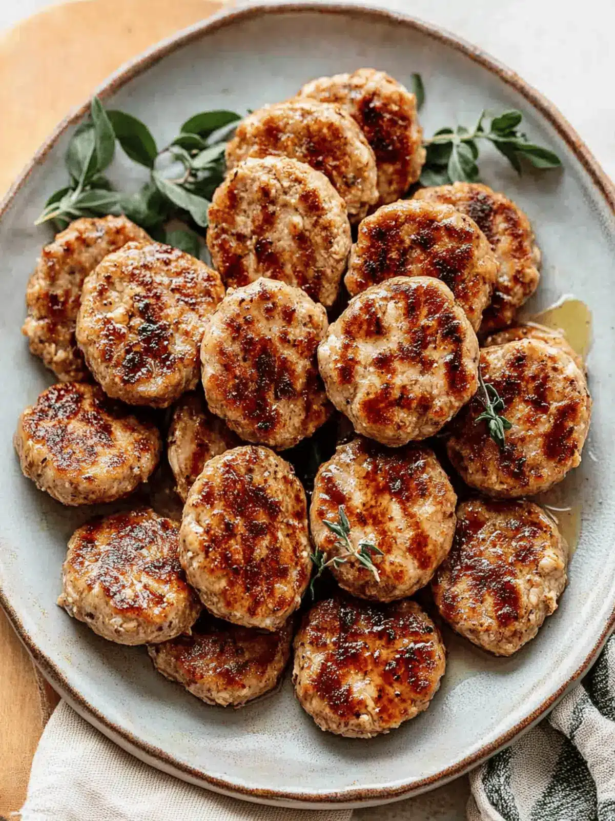 Maple Chicken Breakfast Sausage