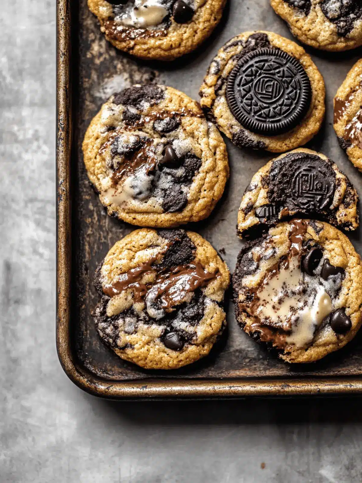 Chewy Oreo Chocolate Chip Cookies