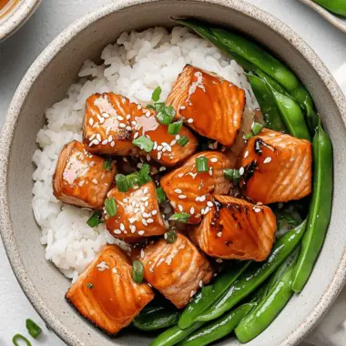 Honey Glazed Salmon Bites