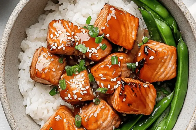 Honey Glazed Salmon Bites