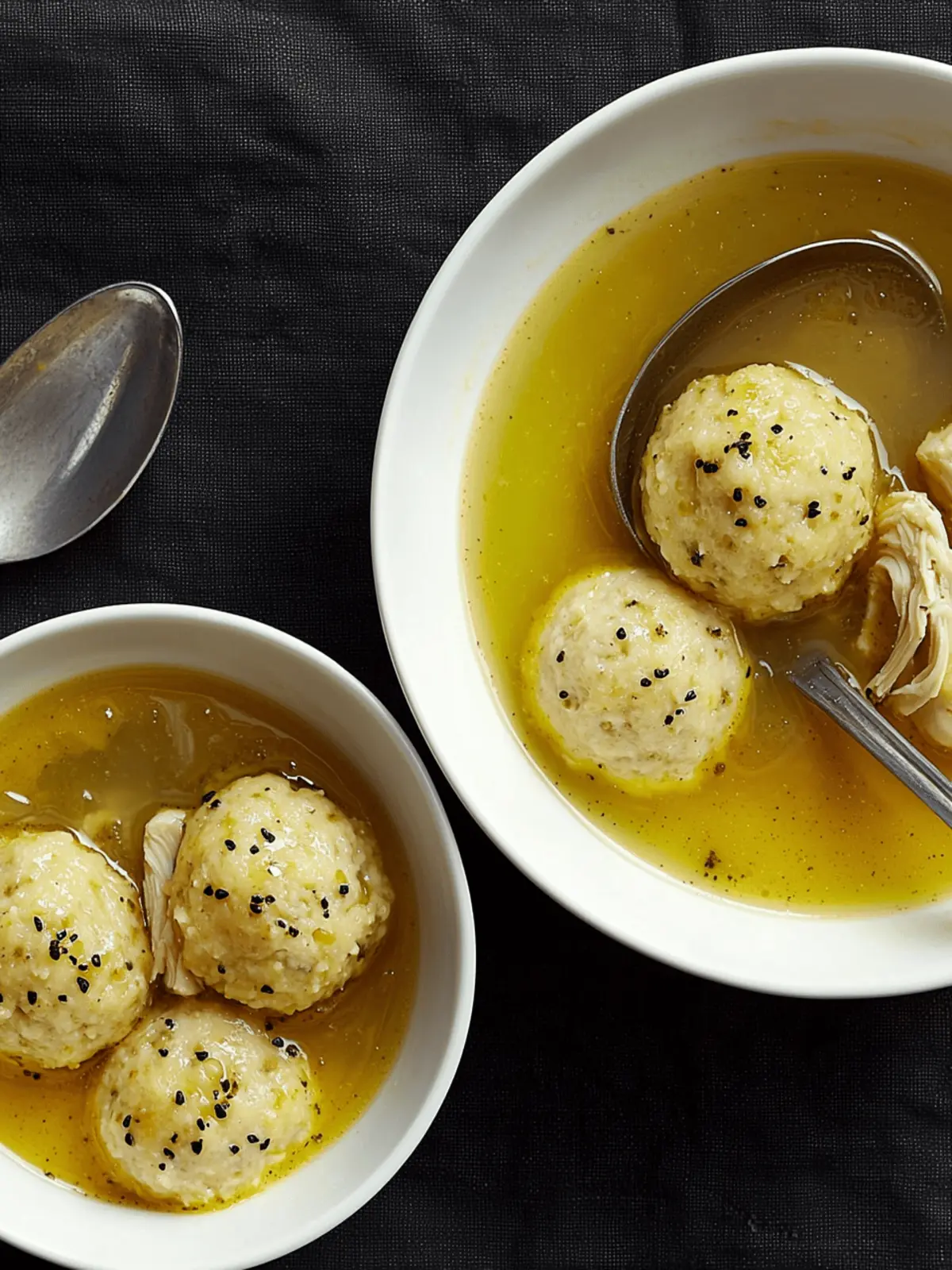 Stuffed Matzo Ball Soup With Chicken and Apples
