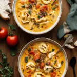 Creamy Tuscan Tortellini Soup