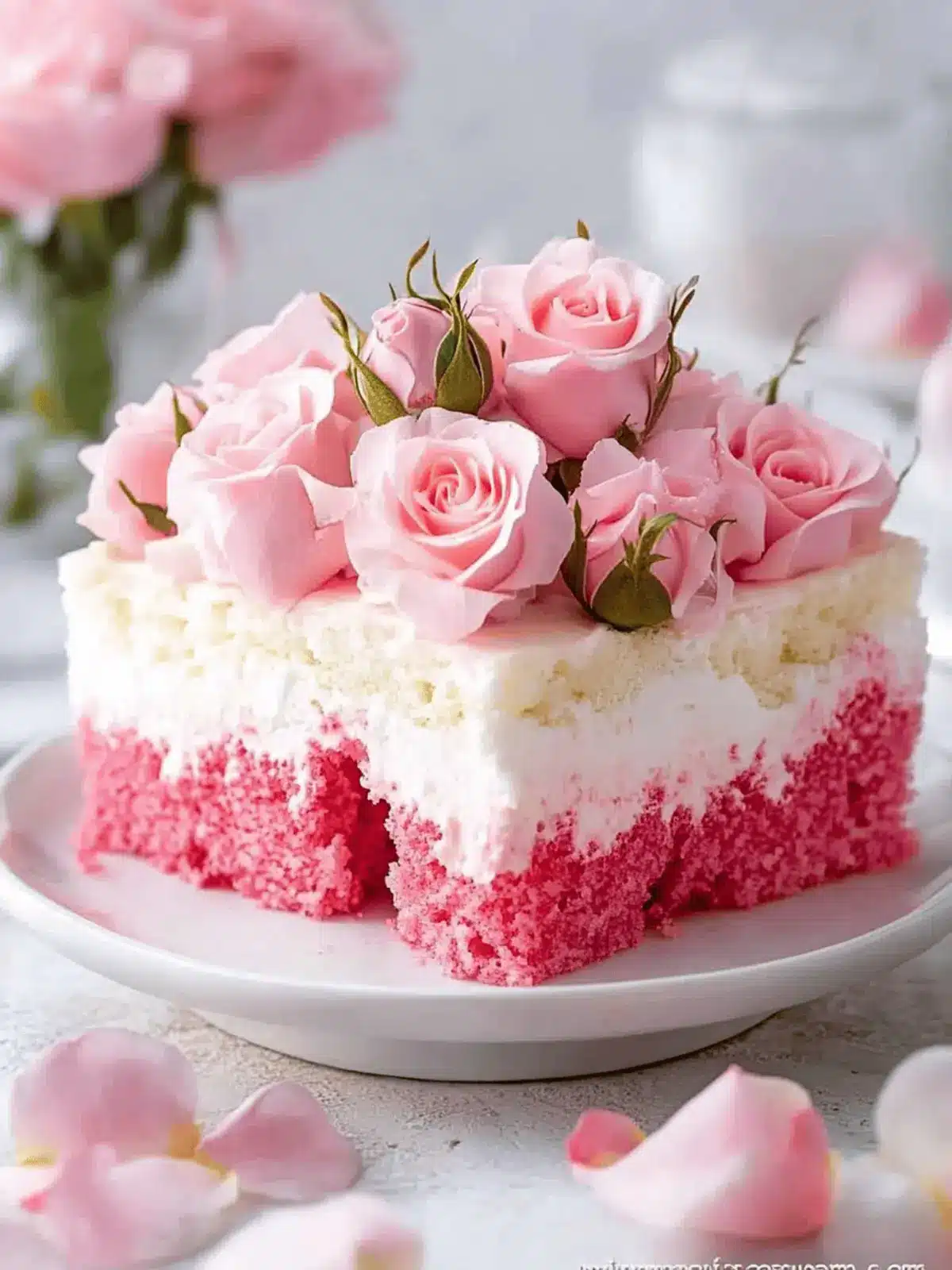 Rose Poke Cake