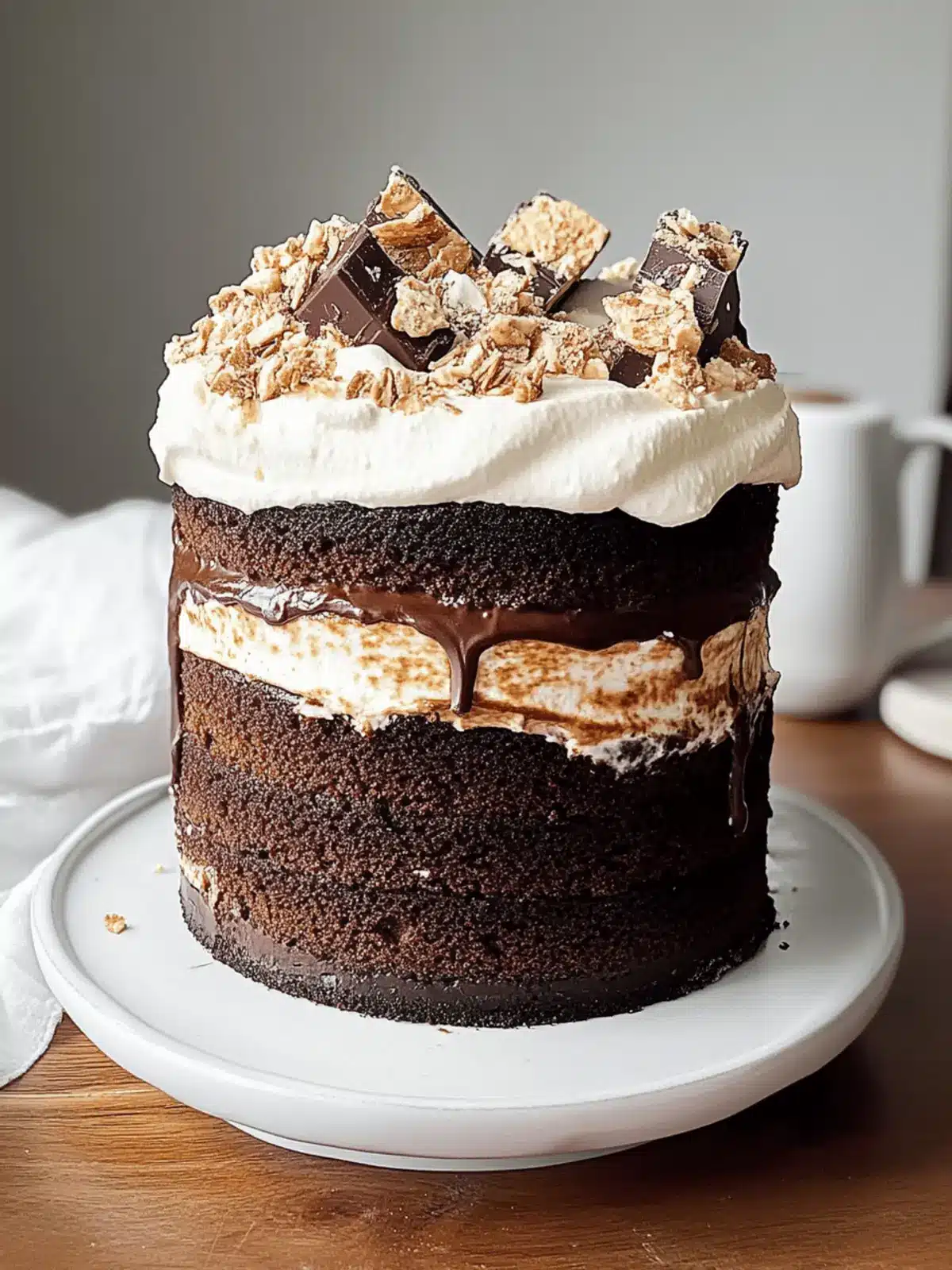 S'mores Chocolate Cake