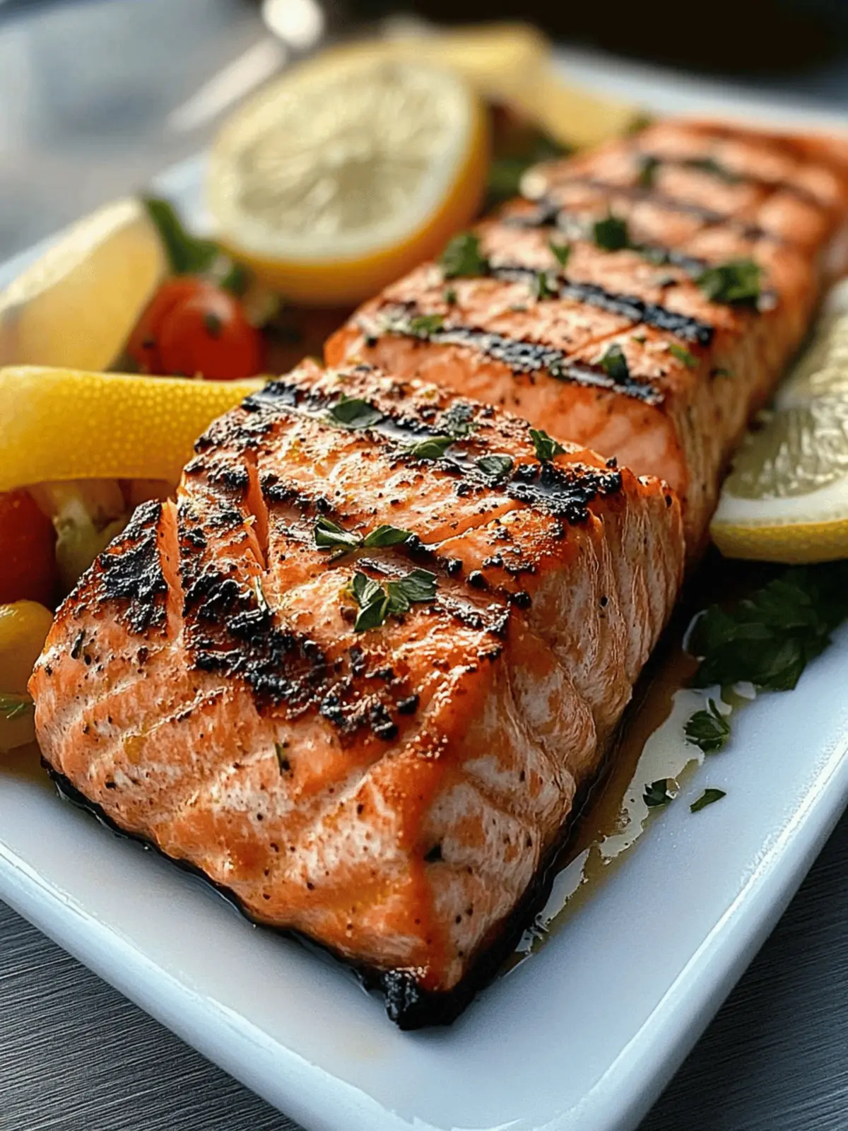 Lemon Grilled Salmon for Winter Meals